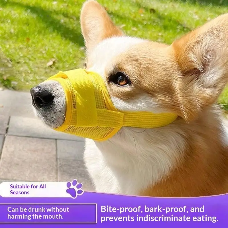 Breathable Dog Mesh Muzzle 1