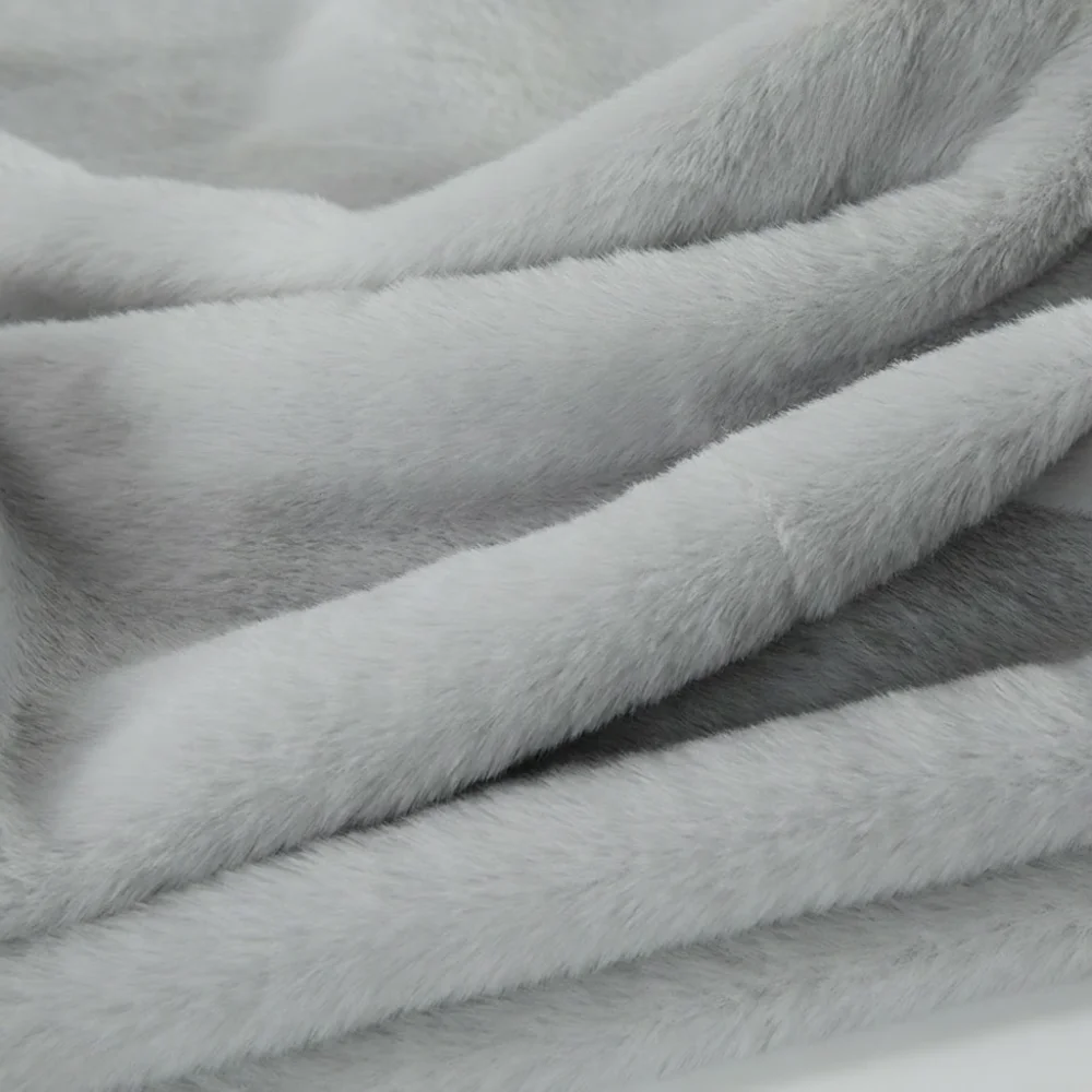 Luxurious Encrypted Thickened Faux Rabbit Fur Fabric - 50x50cm, Decorative Polyester Padding