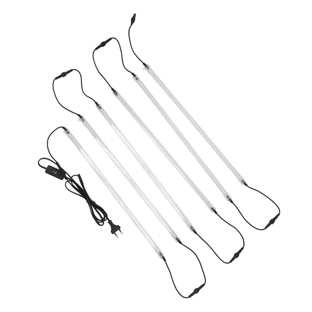 Növényi Növekedési Lámpacsíkok Eu Dugó 180–240 V -Os Növénynövekedési Lámpa Rudak Teljes Spektruma Helyettesítő Növényekhez - Image 3