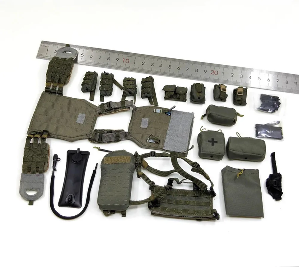 

DAMTOYS DAM 78093 Russian Armed Force SPETSNAZ Soldier Military Tactical Hang Chest Vest Bag Belt Accessories For 12" Action 1/6