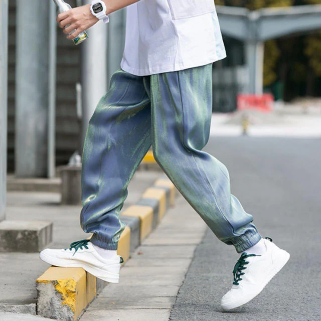 Mens Casual Loose Pants Solid Hip Hop Sweatpants Sports Trousers Daily  Fashion