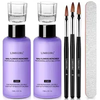 Limegirl 75ML Acrylic Liquid Monomer For Nails Art Carving Extension Dipping Powder Nail Acrylic Crystal Liquid Manicure Tool 1