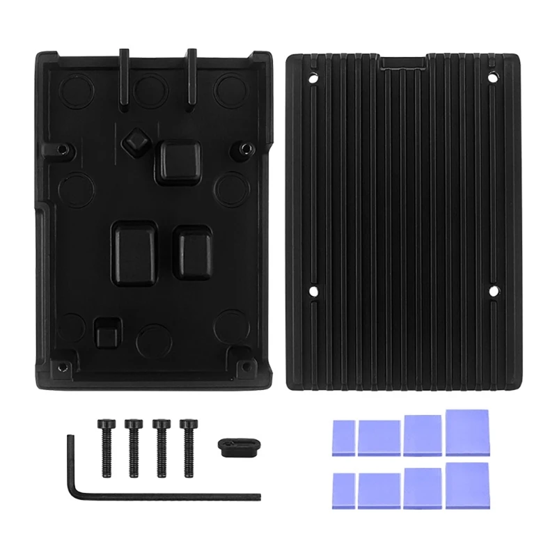 

Passive Cooling Metal Case For Raspberry Pi 5 Easy Install Enclosure Effective Heat Dissipation and Enhanced Stability