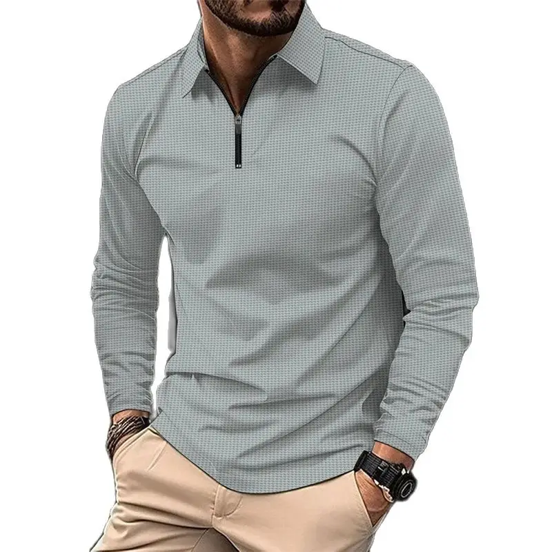 Spring-men-s-POLO-shirt-casual-daily-waffle-high-quality-fashionable ...