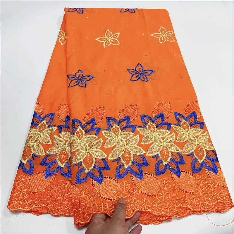 

5 ярдов, швейцарская вуаль, кружевная ткань Lafaya, тяжелая вышивка из бисера, африканский 100% хлопок, популярный Дубайский стиль, фотоматериал 3L11644