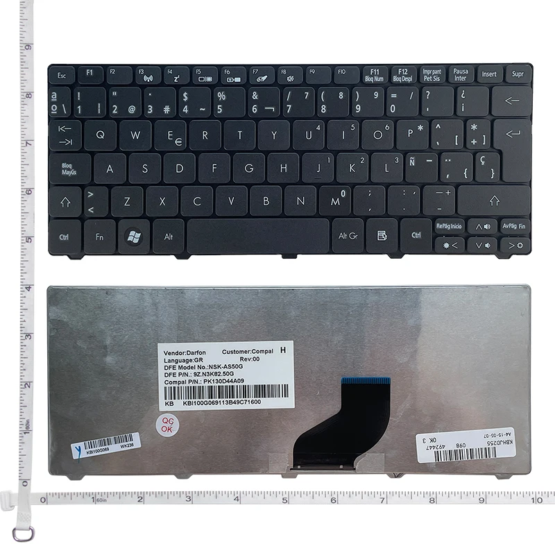 Acer Aspire One D255 D257 AOD257 D260 D270 521 532 532H 533 AO521 AO533 NAV50  SP Teclado Ű  ξ Ű