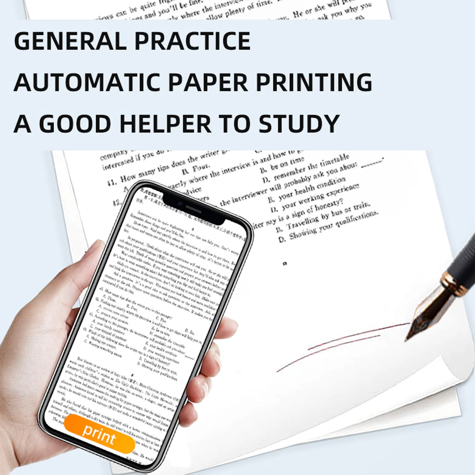 100 Sheets Thermal Paper 210x297mm High Gloss Printing Paper for Proposals Letters Invoices Thermal Printing