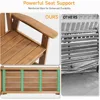 Outdoor Bench, 2-Person Weatherproof Garden Bench with Wide Armrests and Backrest, All-Weather Patio Bench Will not Rot and Fade 6