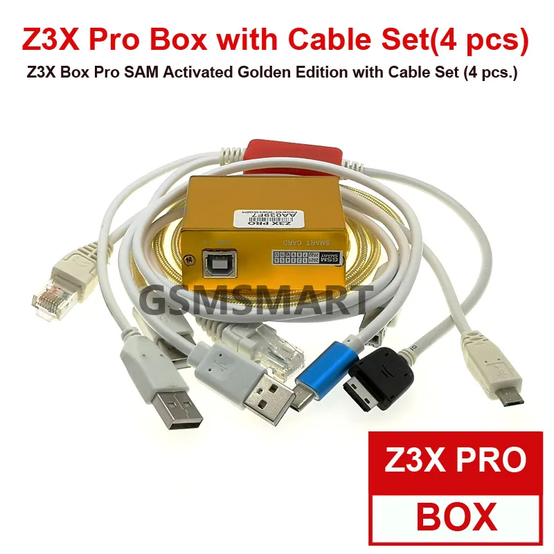 Z3X PRO BOX　4本ケーブルセット 2025 Z3X Box Pro Z3X Pro Box Sam Activated with 4 Cables c3300k