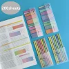 200 Sheets Stickers Transparent Sticky Notebook Pads Notepads Clear Bookmark Read Book Stationery School Supplie 1