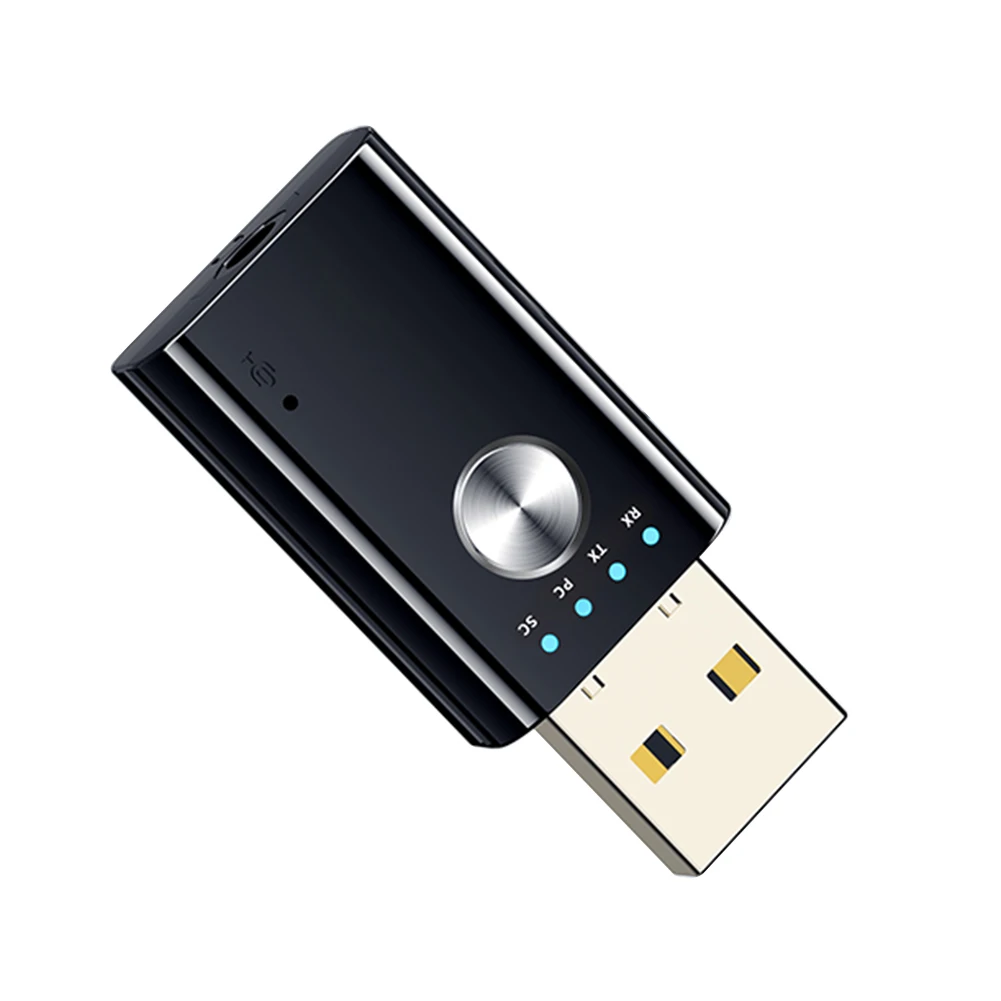 미니 무선 USB 어댑터, 지지대 AUX RCA 출력, 블루투스 호환 스피커, 데스크탑 노트북 TV용, 4 인 1