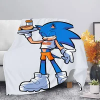 Summer Comforter Sonic Cobija Blanket Fluffy Soft Blankets for Baby Plaid Home and Decoration Double Bed Blankets & Throws Anime 2