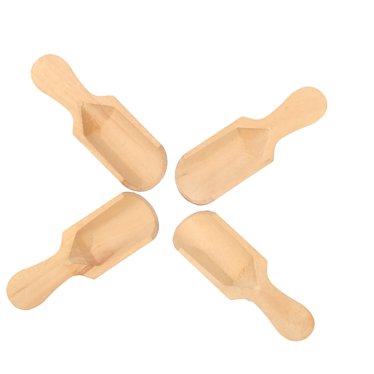 Small Wooden Spoon Creative Dessert Salt Spoon Children Milk Powder Measuring 1/5PCS Kitchen Accessories