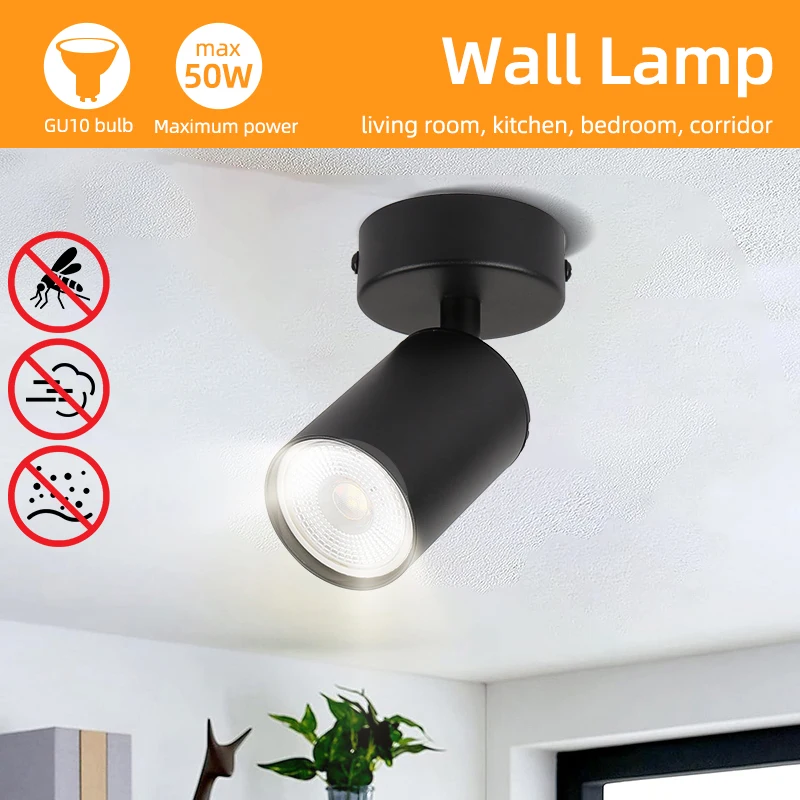 Ceiling Spot Light LED Replaceable Bulb GU10 Shop Chandelier Ceiling Lamp Bedroom Corridor Lustre Room Decor LED Pendant Lamps