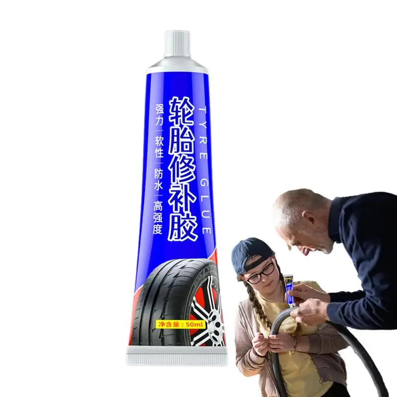 

Car Tire Repair Glue 50ml Tire Plug Glue Effective Sidewall Repair Glue For Side Bonding Or Tire Leakage On Multiple Types Of