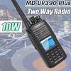 TYT MD-UV390 Plus Walkie Talkie 5W/10W GPS DMR Digital AES256 Encryption Optional IP67 Waterproof VHF UHF 3000 LCD MDUV390 Radio 5