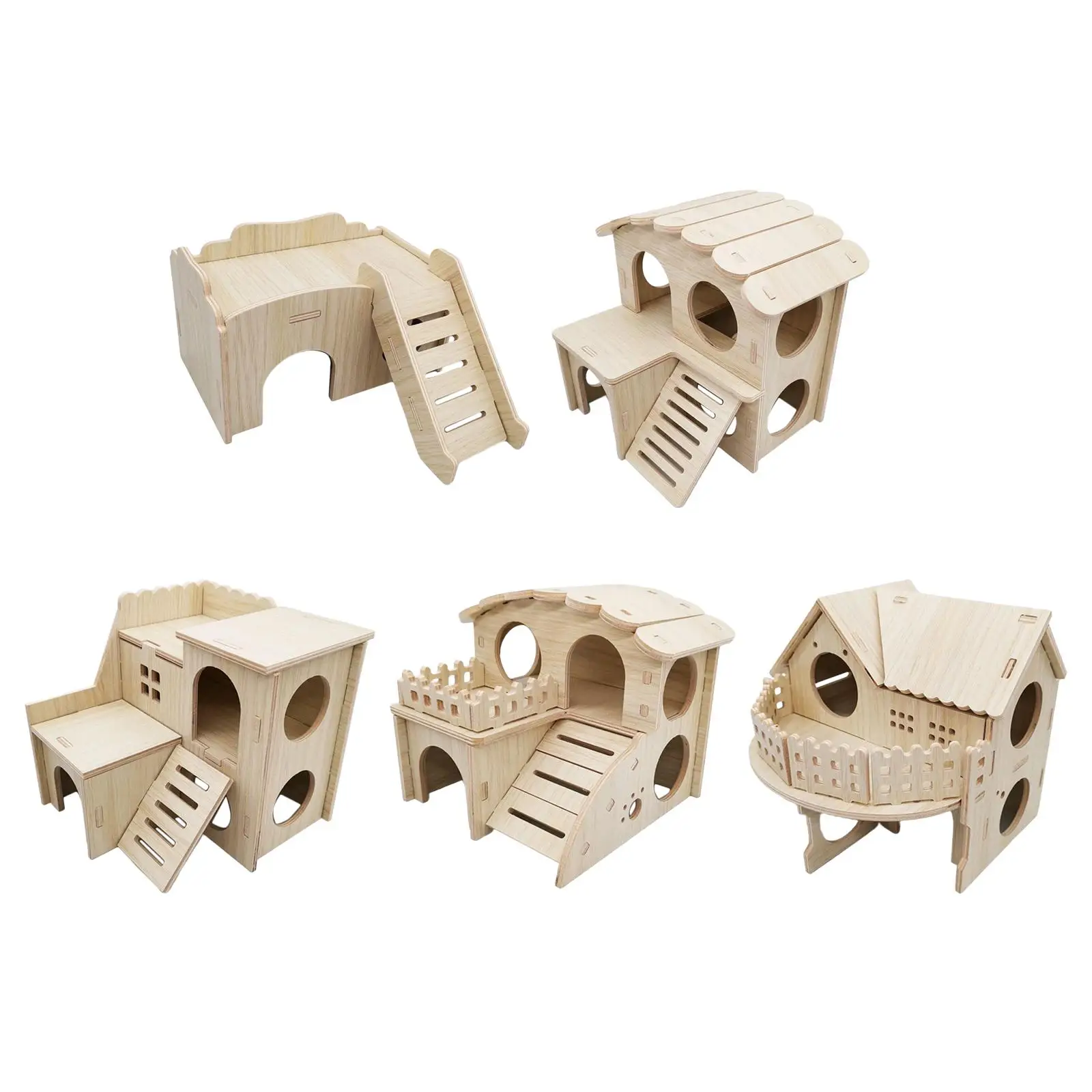 Hamster House Funny Habitat Decor Hamster Hut Hide Hut Hamster Hideout Per Cincillà Mouse Lemmings Piccoli Animali Criceto Nano