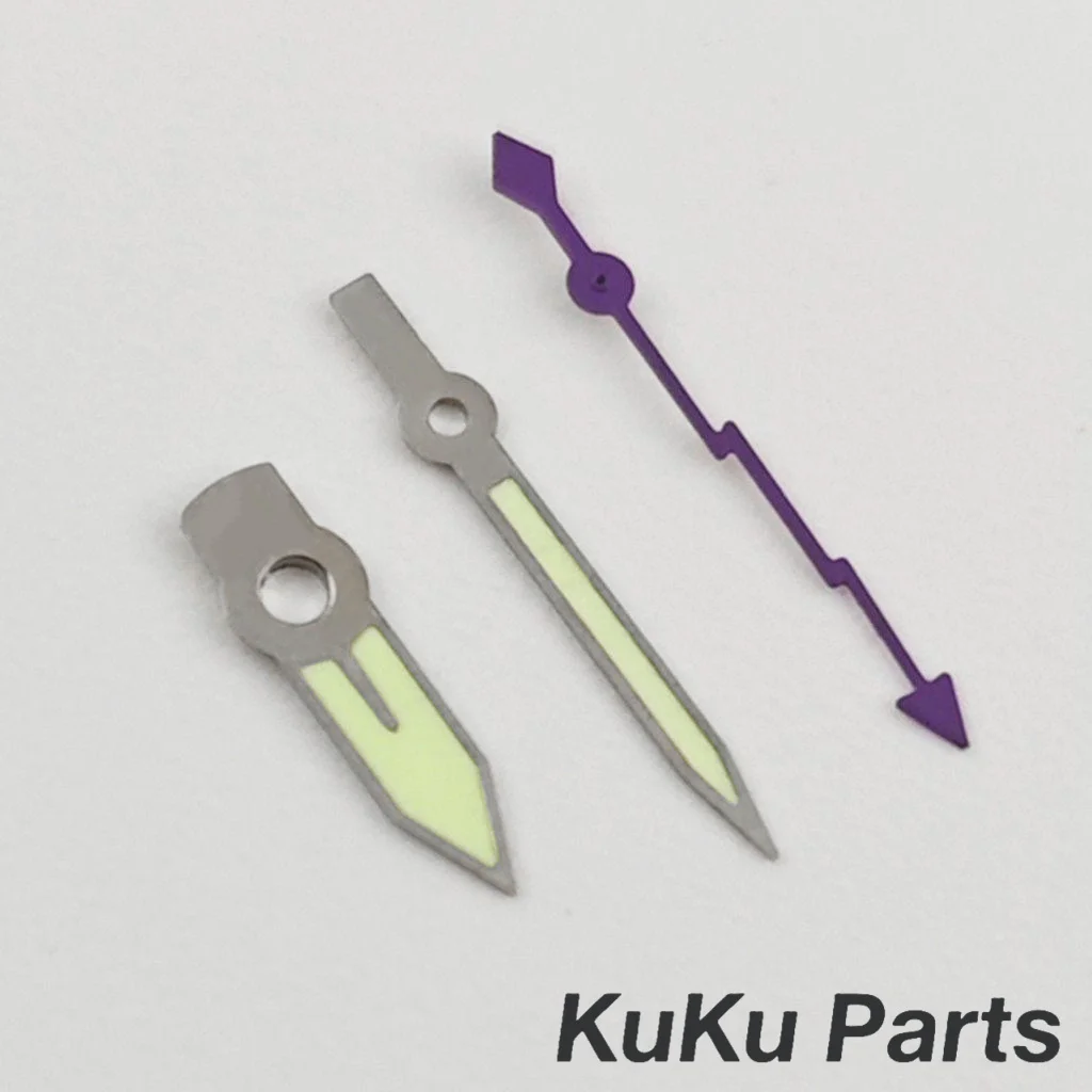 Green Super Luminous Lightning Second Hand for Watches - Precision Needle Pointer Parts