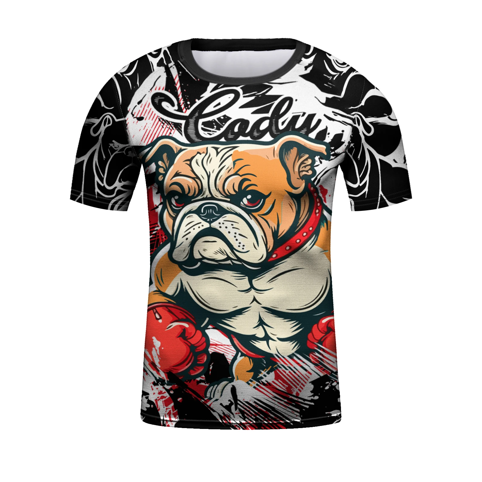 Cody Lundin Kid 4Pcs/Set MMA Jiu jitsu Rashguard T-shirt+Pant Children Bjj Gi Kickboxing Jerseys Boy Muay Thai Shorts Boxing Kit 6