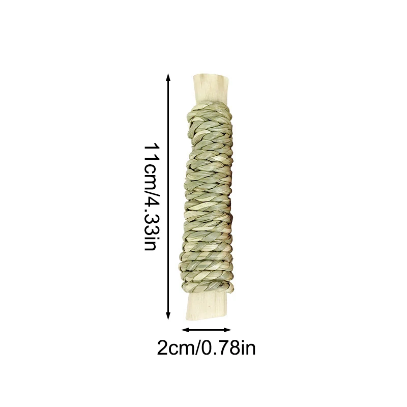 1PC Pet Straw Sweet Bamboo Roll Rabbit Totoro Cat Guinea Pig Guinea Pig Molar Food Snack Toy Perfect Gift pet tooth grinding snacks