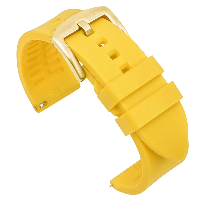 Premium Rubber Silicone Watch Band - Versatile Strap for Men & Women (Multiple Size Options)
