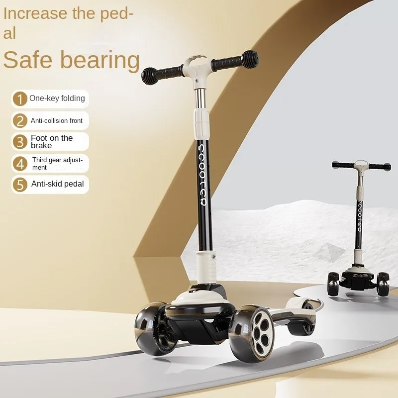 Children scooter folding scooter TULX Motion Scooter With Strong Shock Absorption And High Noise Reduction Adopts PU Material For Safer More Convenient Riding