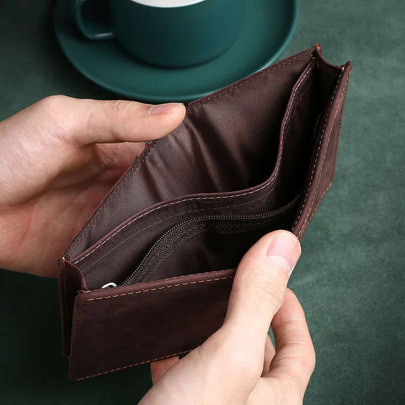 RFID Dolars Money Wallet Clip Man Luxury Vintage Clips Men Cowhide Holders Coin Leather Men's For Ticket Holder Designer Card I