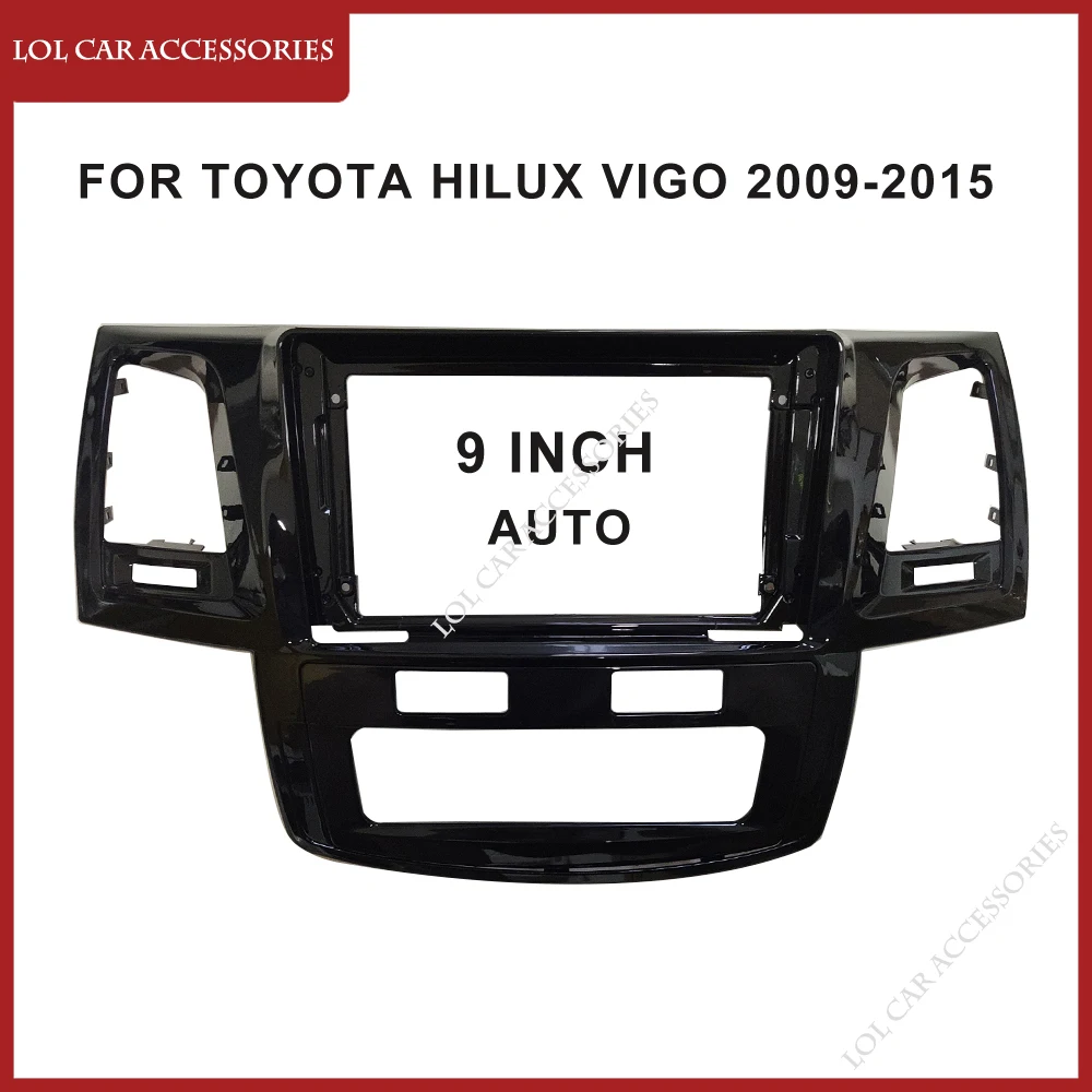 Toyota Fortuner Hilux Vigo 2009-2015 2005 용 9 인치 자동차 라디오 근막 안드로이드 MP5 플레이어 케이스 프레임 헤드 유닛 스테레오 커버