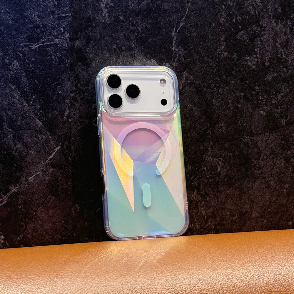 Colorful Diamond Magnetic Phone Case - Waterproof Anti-Fall Protective Cover