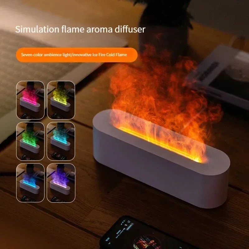 Xiaomi Usb Electric Flame Aroma Diffusore Umidificatore D'Aria 150Ml Ultrasonic Cool Mist Maker Fogger Led Diffusore Di Olio Essenziale