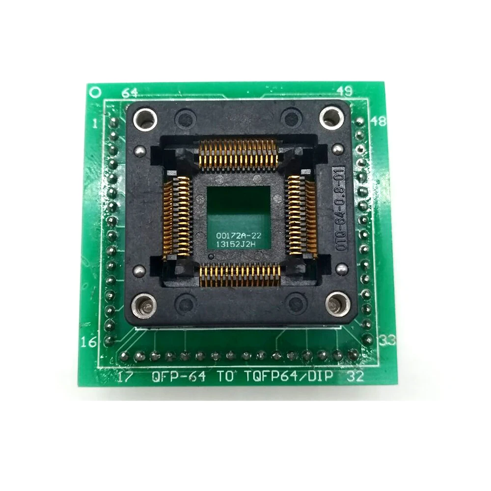 

Адаптер ЦПУ HC05 HC08 QFP64, для программатора ETL XPROG M Auto ECU Prog