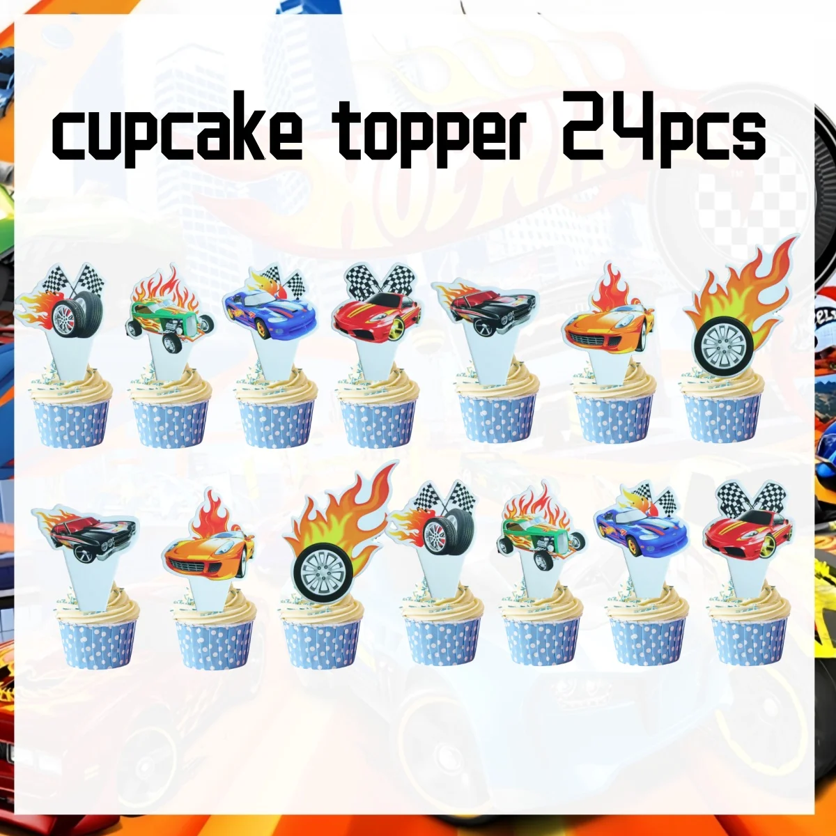 cupcake topper-24pcs