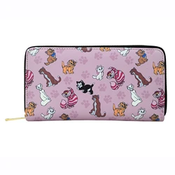 Chic Cat Design PU Leather Wallet and Phone Holder (QYL256157)