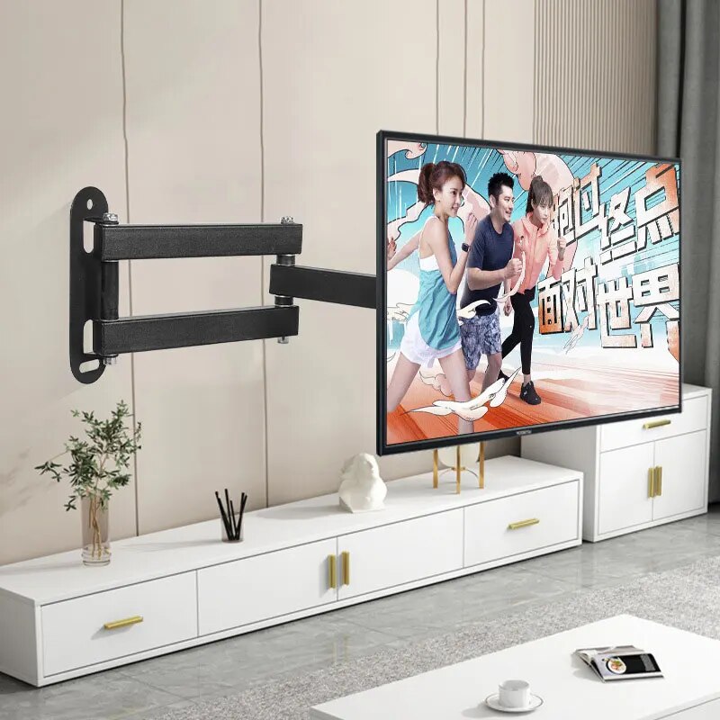Universal Multi-function LCD Display Bracket Wall Mount Bracket Telescopic Arm Monitor Shelf Computer Monitor Bracket