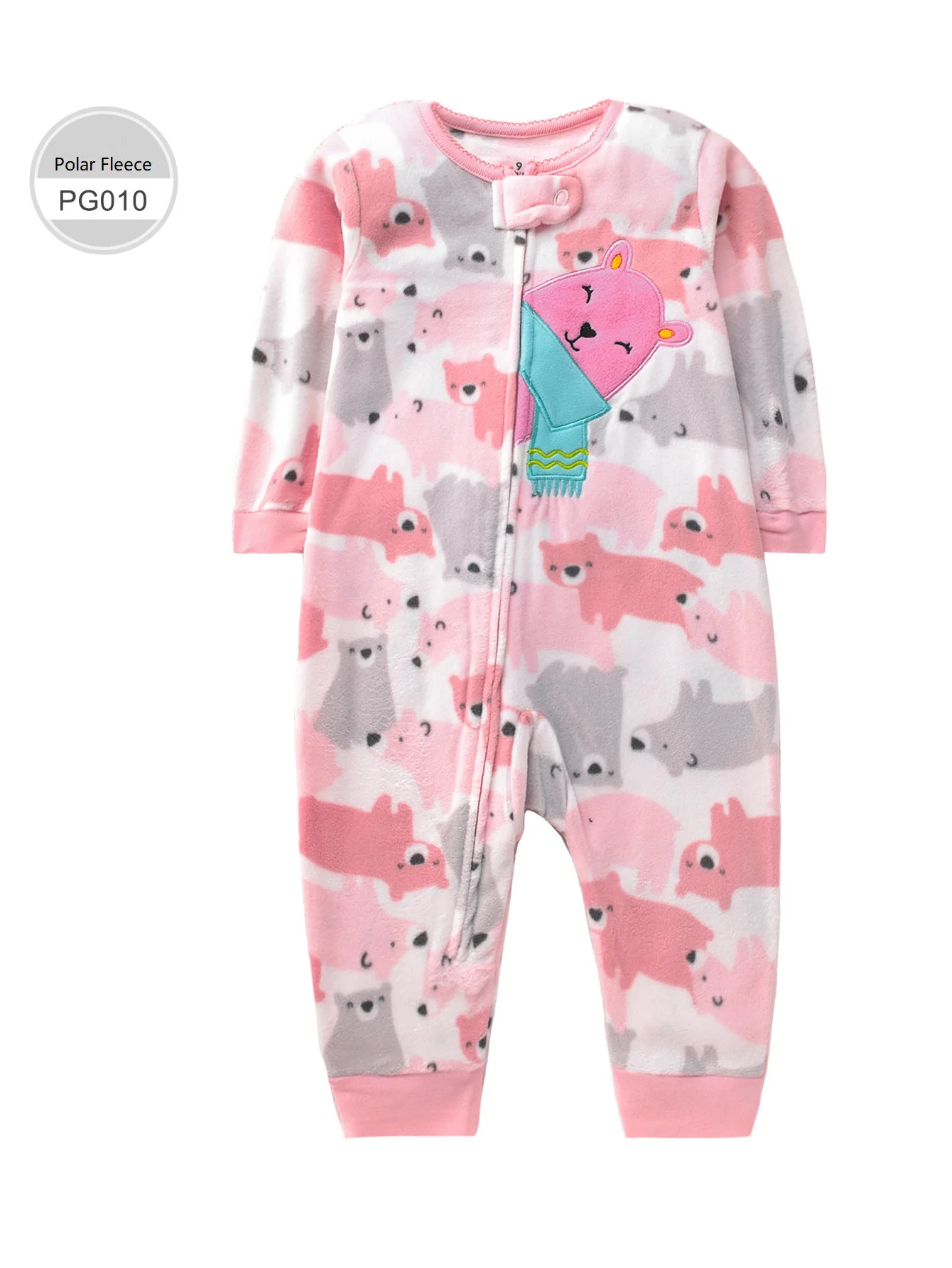 Baby Clothes Spring Autumn Polar Fleece Toddler Girls Romper Cute Animals Warm Jumpsuit Kids Pajamas Small Children Overalls 2