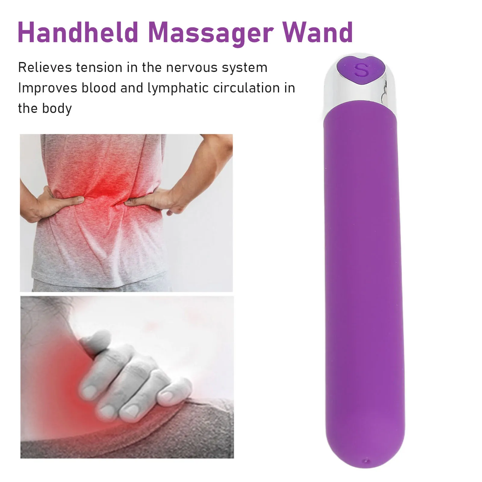 Handheld Deep Tissue Massager Wand Acupuncture Pen Electric Massage Trigger Point Acupressure Stick Body Relax Massage Tools