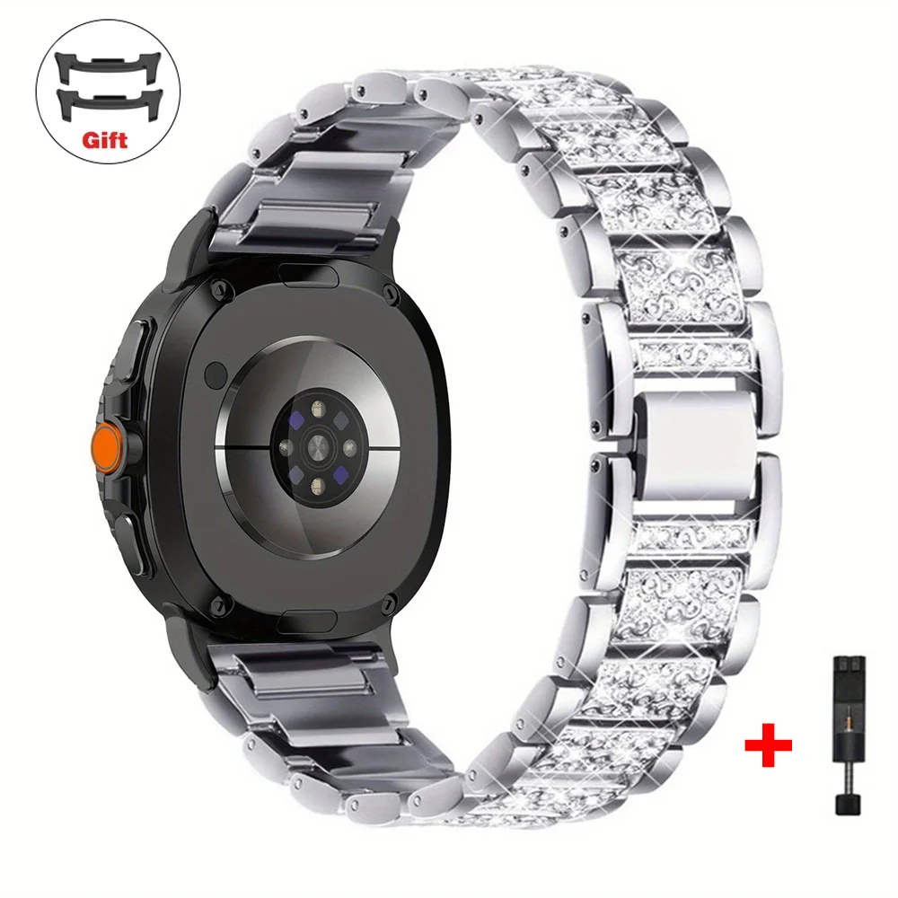 Diamond Bling Stainless Steel Bracelet