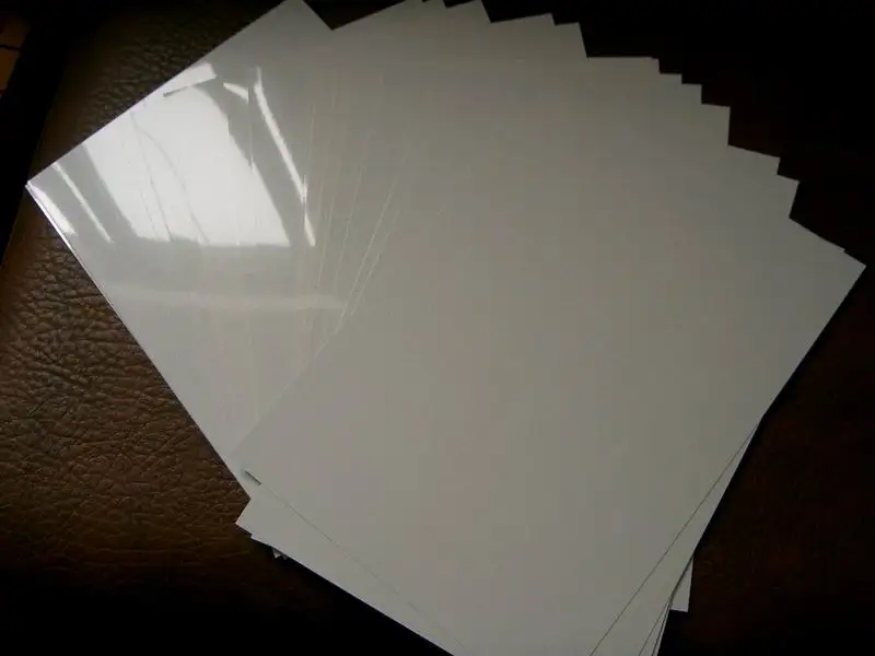 Alumínio Plate Sublimation Blank Printing Flat Heat Press Ambos os Lados de Impressão 10 Folhas 0.45 mm Espessura a4 210×297 mm
