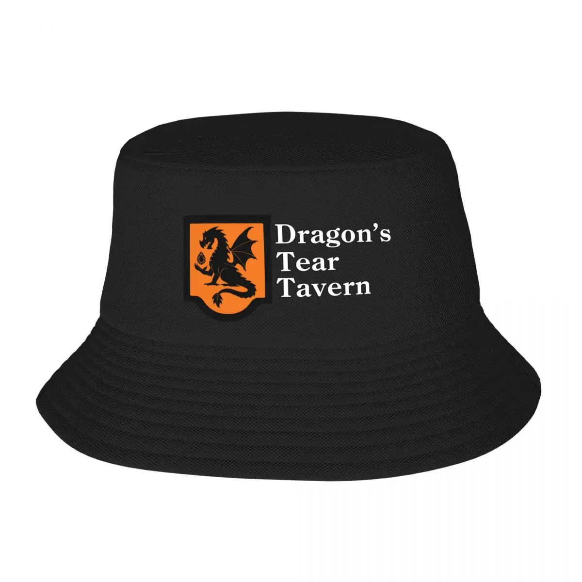 

Dragon's Tear Tavern - Shield with Name Bucket Hat party hats Cosplay Hat Beach Luxury Cap Hat For Women Men's