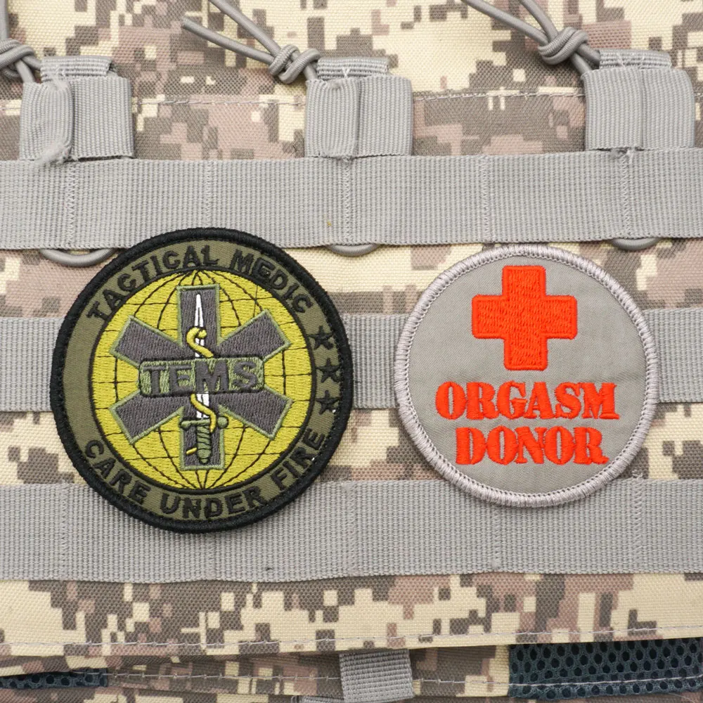 Military Paramedic Patch Badge  Patches Embroidered Paramedic -  Embroidered Patches - Aliexpress