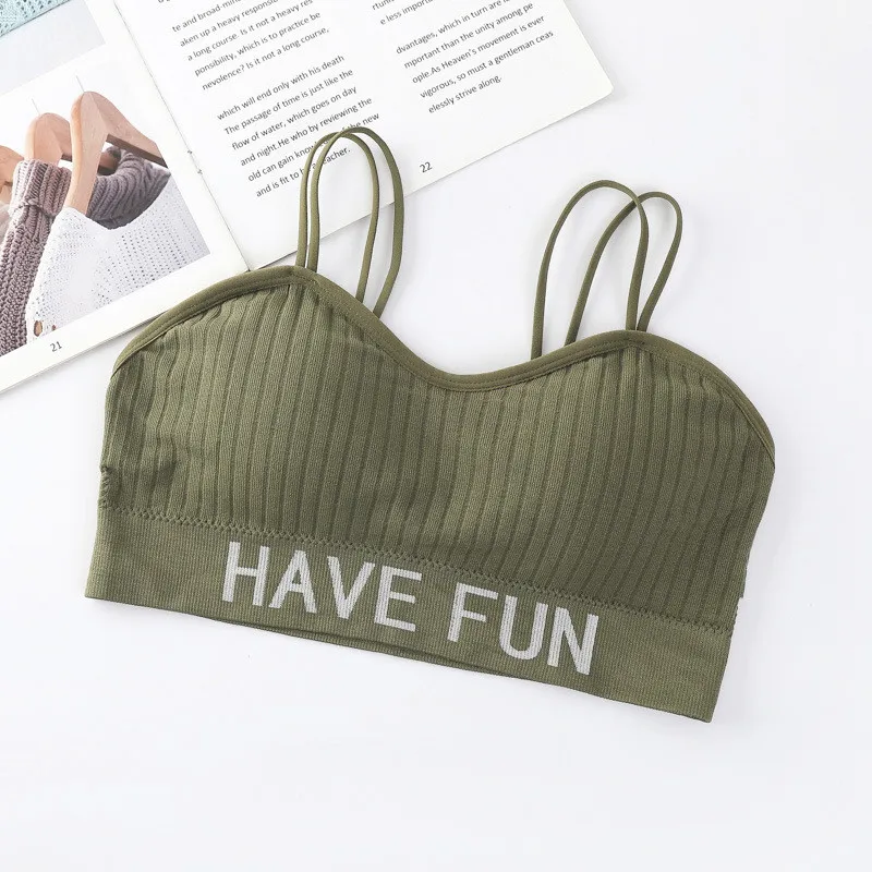 Training Bra Girls Bra Breathable Teenager Bras for Kids Adolescente Lingerie Solid Color Teen Vest Girls Tube Tops Underwear 8-16Y