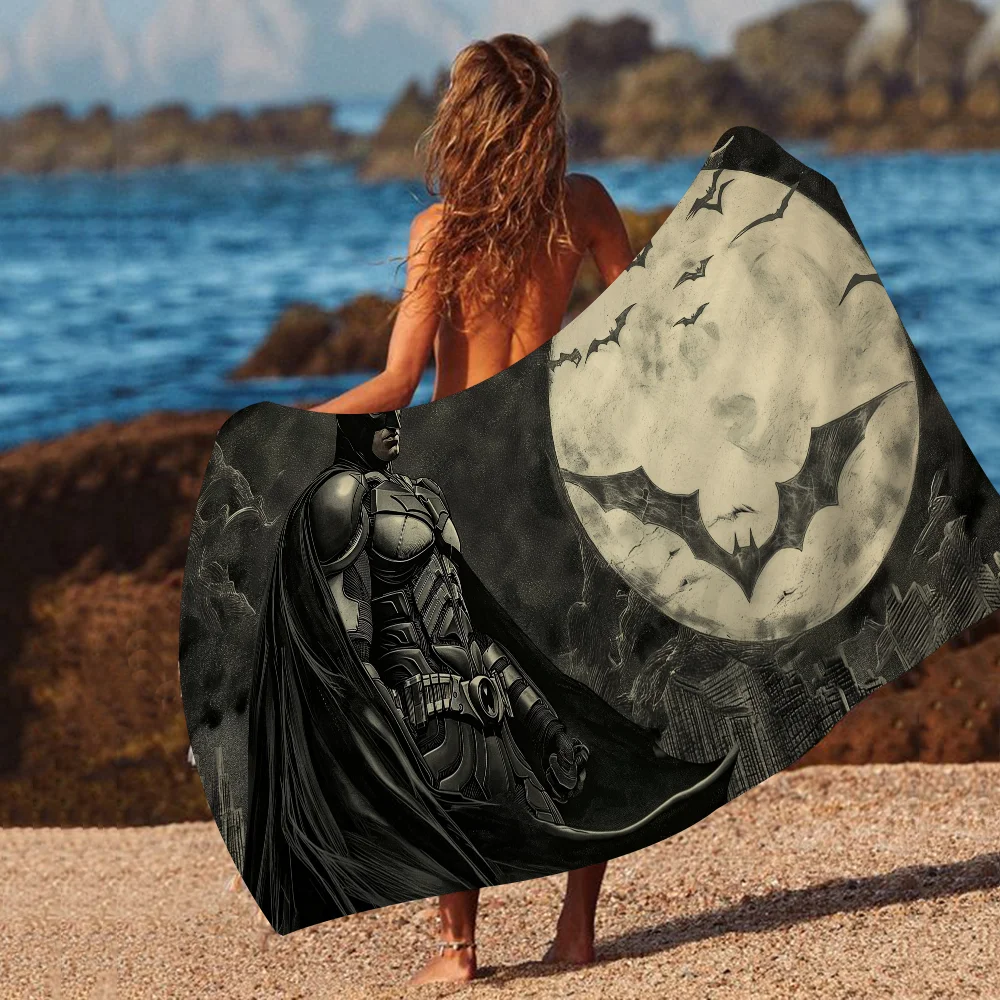 B-Batmans-S Big Microfiber Beach Towels Quick Dry Towel Sand Beach Towels Pool Towel for Travel Swim Pool Yoga 4