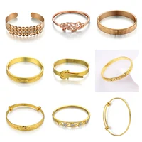 Golden Bracelets Round Frosted Metal Bangles Womens Hand Bracelets Geometric Gold Silver Plated Opening Bracelets Jewelry Gifts 1