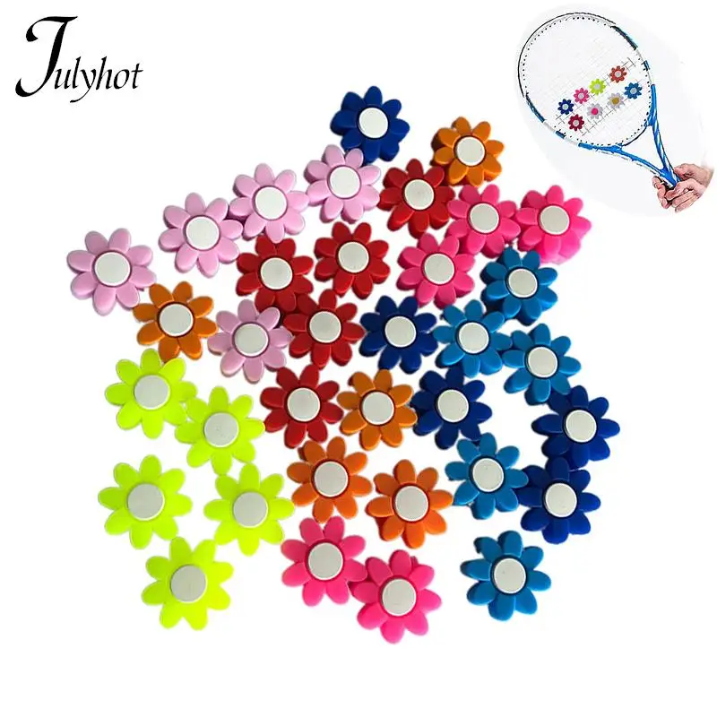 

1pcs Cartoon Silicone Tennis Racket Vibration Dampeners Petal Shape Anti-Vibration Shock Absorber Tennis Accessories