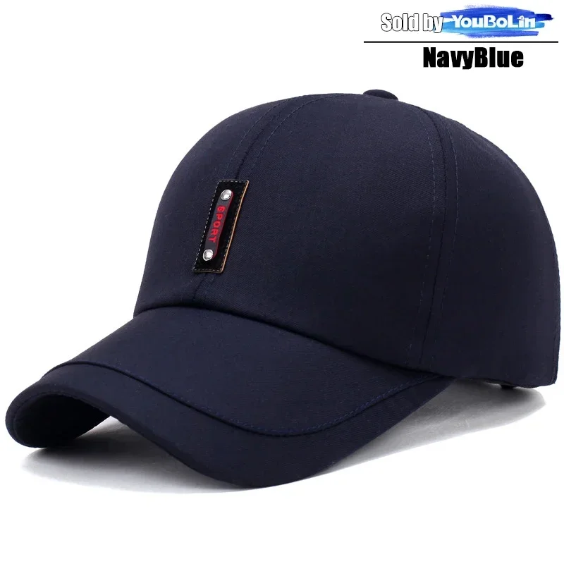 Spring and Summer New Clothing Cloth Baseball Cap Leisure Middle-Aged Sun Hat Splicing Brim Old Man Hat