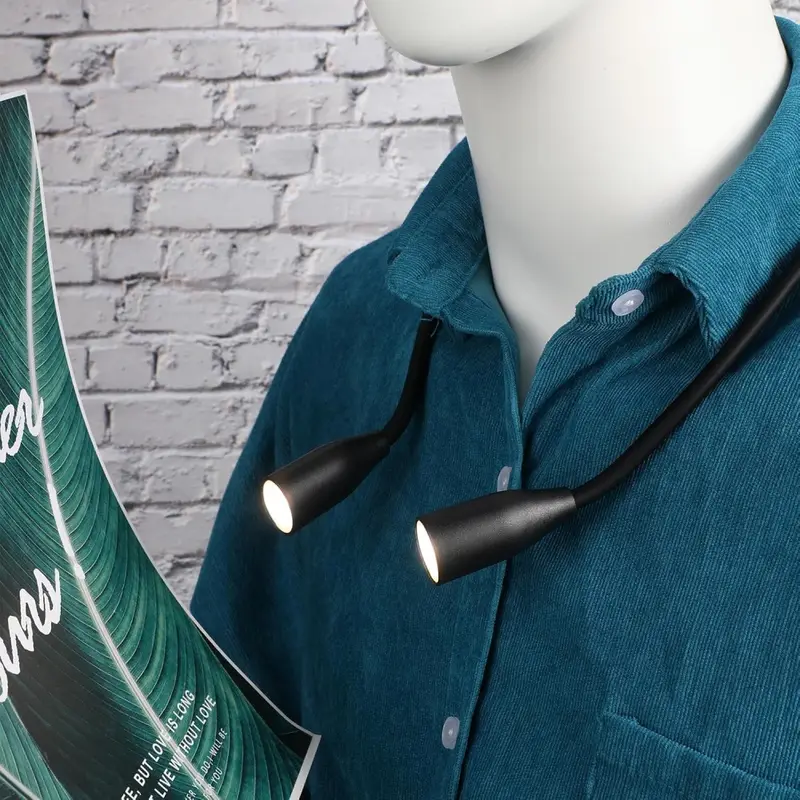 Rechargeable LED Neck Reading Lights Neck Light for Reading Lamp 3 Colors 9 Brightness Flexible Arm Neck Light Read Book Light - Image 4