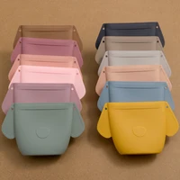 Portable Baby Snacks Bag Reusable Silicone Food Container For Newborn Waterproof Cartoon Animals Food Bag Baby Stuff 1