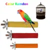 Paw Grinding Parrot Perches Stand Station Platform Wood Bird Cage Bites Gnawing Chew Toy 2