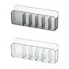 Makeup Wall Organizer Waterproof Cutout Wall-mounted Makeup Organizer Transparent Cosmetics Tray Home Organization Bin 1
