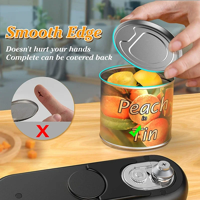 Rechargeable Electric Can Opener With Replaceable Blade - Smooth